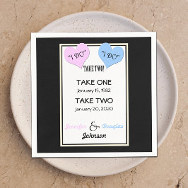 Wedding Vow Renewal Paper Napkins Serviette