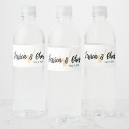 Wedding Water Bottle Label 015