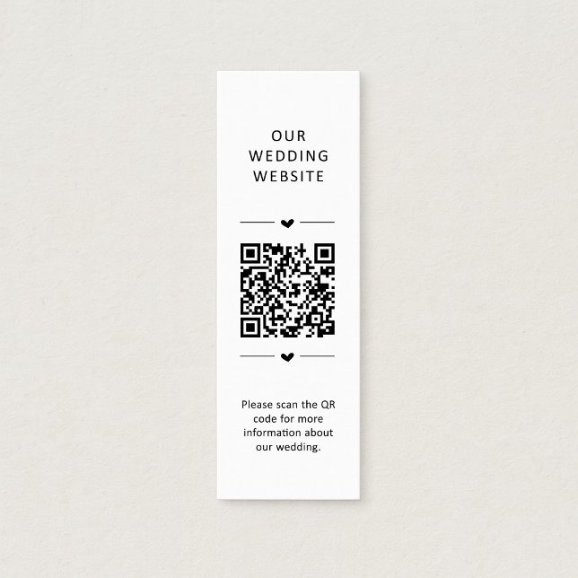 Wedding Website QR Code RSVP Enclosure Card Treuekarte (Von Creator hochgeladen)