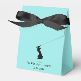 Wedding Welcome to Great Britain Map Favor, UK Geschenkschachtel