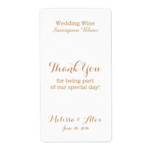 Wedding Wine Vielen Dank