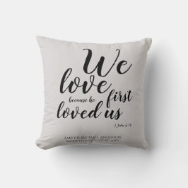 WEDDING - Wir Liebe, weil er uns zuerst geliebt ha Kissen