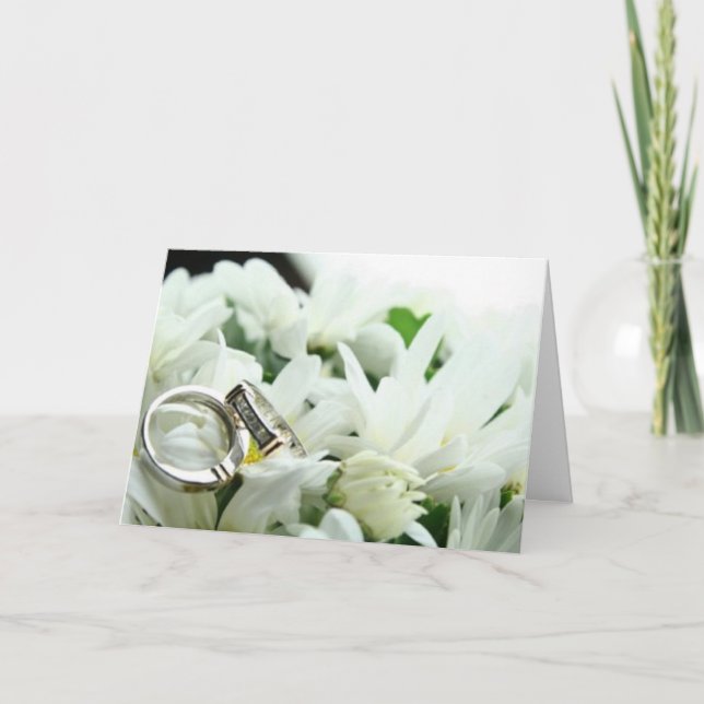 **WEDDING** WISHEN FÜR GEPRÜFTE ERINNERUNGEN KARTE (Vorderseite)