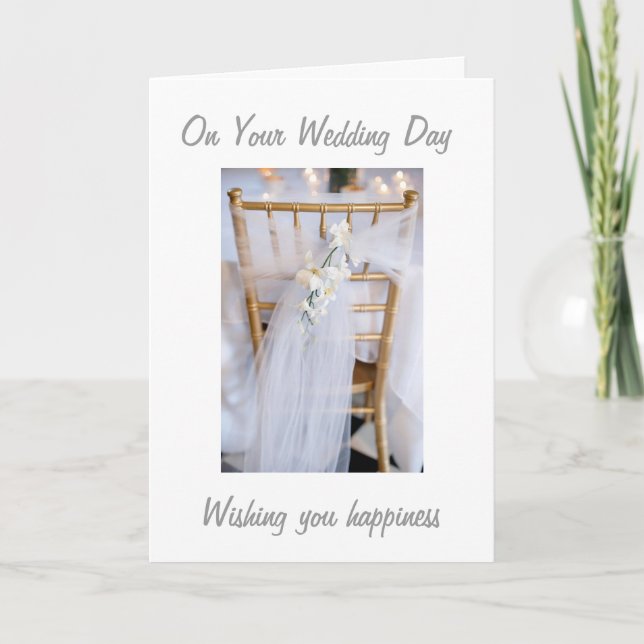 WEDDING WISHEN FÜR LIEBE UND GLÜCKLICHES LEBEN KARTE (Vorderseite)