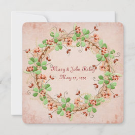 Wedding Wreath Vow Renewal Einladung