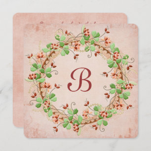 Wedding Wreath Vow Renewal Einladung