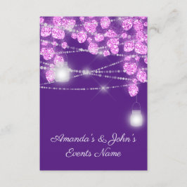 Wedellicht Jars Glitzer Lila Pink Violet Einladung