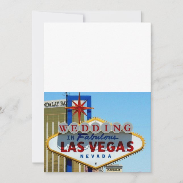 WEDEN bei fabelhaften Las Vegas Einladungen (Vorderseite)