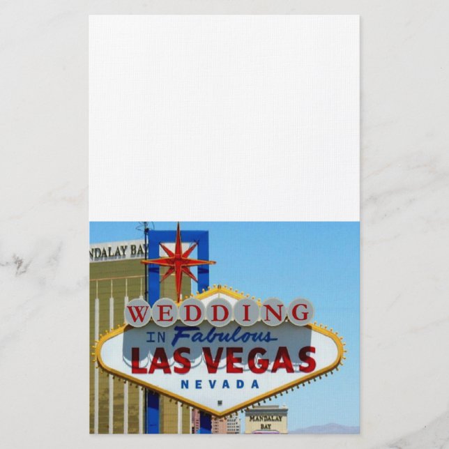 WEDEN in Fabulous Las Vegas Stationery Briefpapier (Vorderseite)
