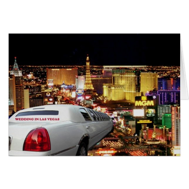 WEDEN IN LAS VEGAS LIMO Card (Vorderseite (Horizontal))