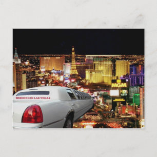 WEDEN IN LAS VEGAS LIMO Postkarte