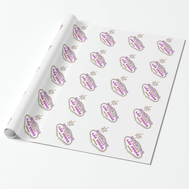 WEDEN IN LAS VEGAS PINK LOGO WRAPPING PAPER GESCHENKPAPIER (Ungerollt)