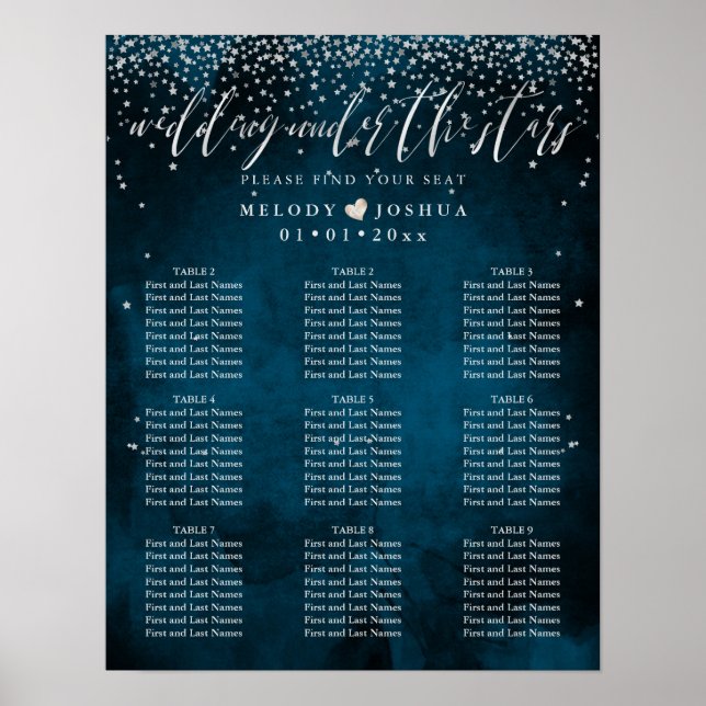 WEDEN UNTER DER STERNSITZENSTRUKTUR|DIY FARBE POSTER (Vorne)