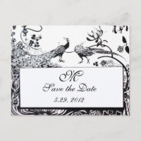 WEDEND LIEBE VÖGEL MONOGRAM schwarz-weiß