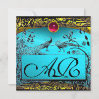 WEDEND LOVE VÖGEL MONOGRAM schwarz-gelb-rot