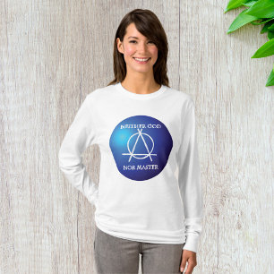 Weder Gott noch Master Anarchie-Symbol T-Shirt