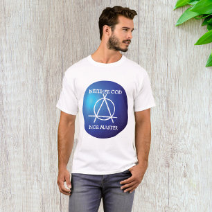 Weder Gott noch Master Anarchie-Symbol T-Shirt