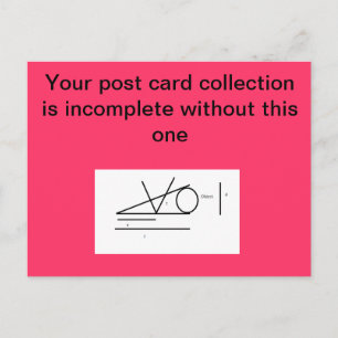 Wedge Fringe silly post card Postkarte