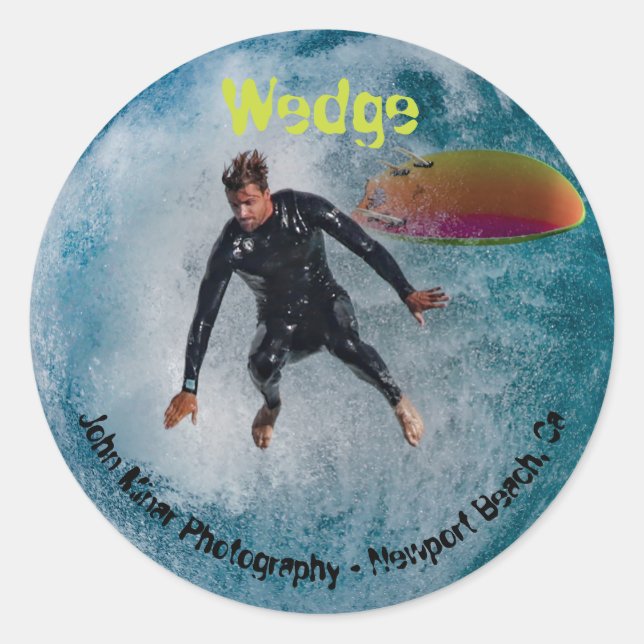 Wedge Wipeout Aufkleber  (Vorderseite)