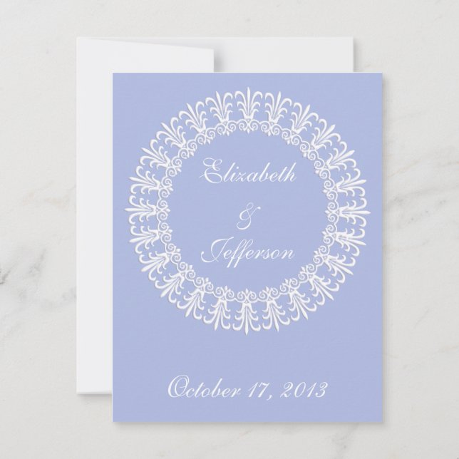 Wedgewood Blue 1 Wedgewood RSVP Cards (Rückseite)