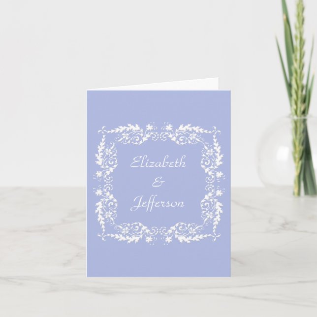 Wedgewood Blue 2 individuell anpassbare Note Card (Vorderseite)