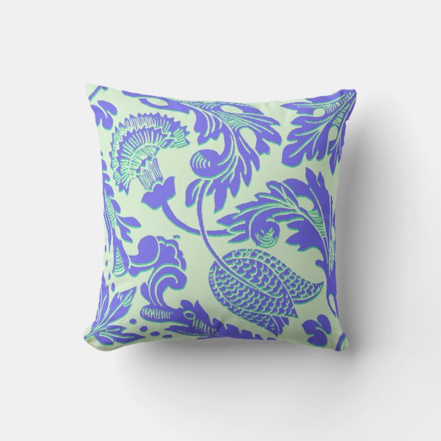 Wedgewood - Vintage Mod Blume Kissen (Vorderseite)