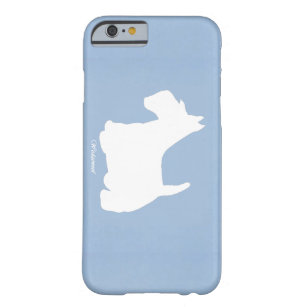 Wedgewoof Scottish-Terrier-Blau Barely There iPhone 6 Hülle