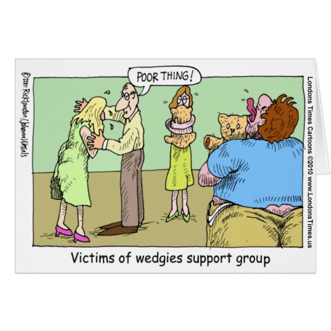 Wedgie Support Group Funny Mugs T-Shirts & Geschen (Vorderseite (Horizontal))