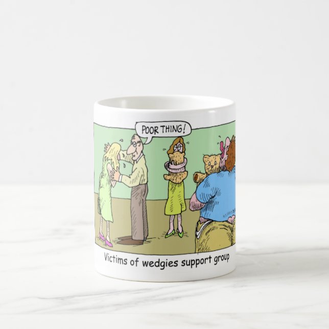 Wedgie Support Group Funny Mugs T-Shirts & Geschen Kaffeetasse (Mittel)