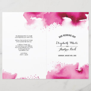 WEDING CEREMONY stilvoll chic Aquarell Rosa