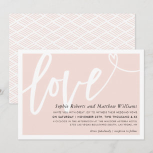 WEDING INVITE Liebe Pinsel rot rot rot Einladung