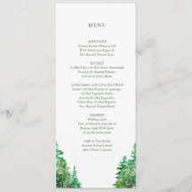 WEDING MENU CARD