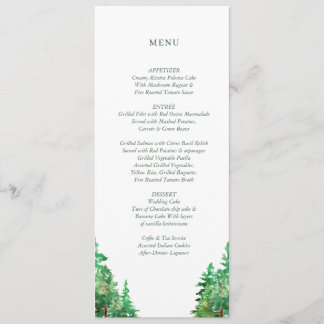 WEDING MENU CARD MENÜKARTE