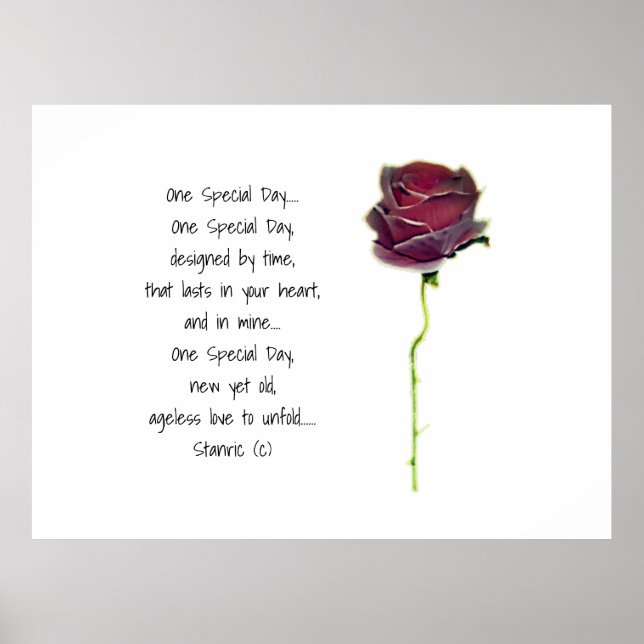 WEDING ROMANTIC POSTER STILE DESIGN (Vorne)