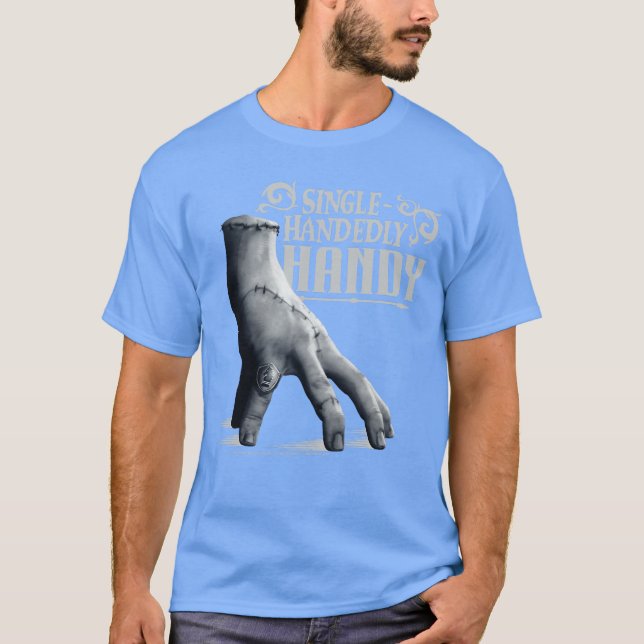 Wednesday Season 2 SingleHandedly Handyhing boy T-Shirt (Vorderseite)
