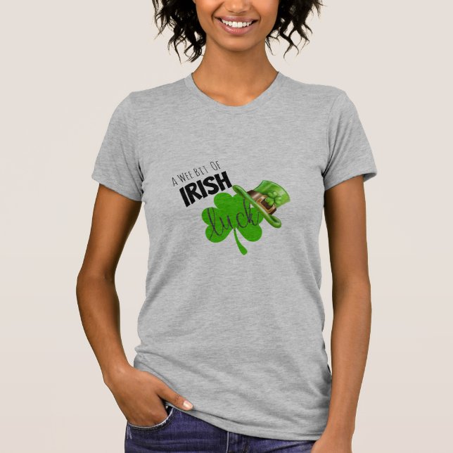 Wee Bit Irish Luck T-Shirt (Vorderseite)