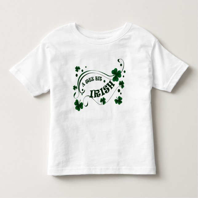 Wee Bit Irish St Patrick's Day Kleinkind T-shirt (Vorderseite)