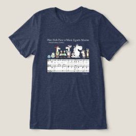 WEE FISH EWA MARE EGRETS MOOSE Sandra Boynton T- Tri-Blend Shirt