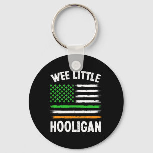 Wee Little Hooligan Fun St Patrick's Day Kleeblatt Schlüsselanhänger