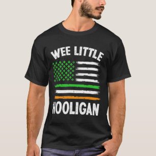 Wee Little Hooligan Fun St Patrick's Day Kleeblatt T-Shirt