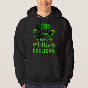Wee Little Hooligan St Patricks Day Lucky Clover Hoodie