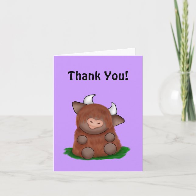 Wee Moo - Danke, Karten (Vorderseite)