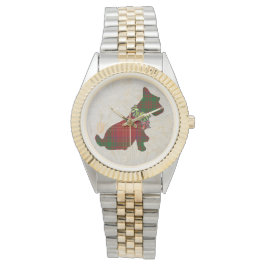 Wee Scottie Dog Merry Ruff! Ruff! eWatch Armbanduhr