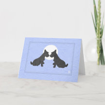 Wee Scottie Puppy Liebe Valentine's Day Periwinkle
