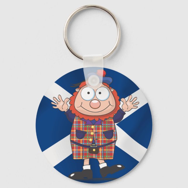 Wee Scottish Typ Schlüsselanhänger (Vorderseite)