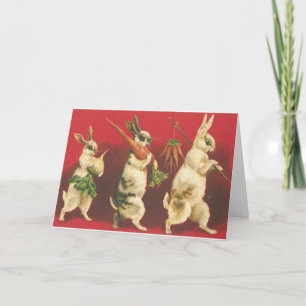 Wee Three Rabbits Feiertagskarte