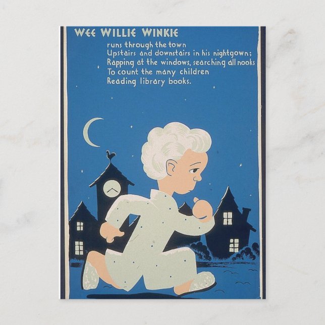 Wee Willie Winkie Postkarte (Vorderseite)
