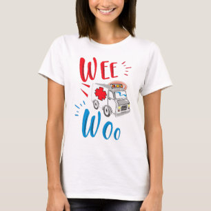 Wee Woo Ambulance Funny Paramedic Geschenk T-Shirt