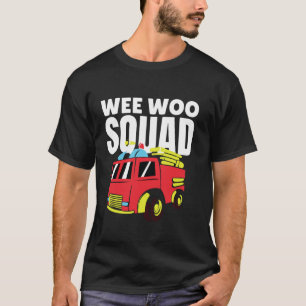 Wee Woo Squad Fire Truck Kid's Fun Kostüm T-Shirt