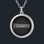 WEEABOO VERSILBERTE KETTE<br><div class="desc">Weeaboo Stolz. Globe Trotters ist auf die Idiosynkratische Bildsprache aus der ganzen Welt spezialisiert. Hier finden Sie einzigartige Grußkarten, Postkarten, Poster, Mousepads und mehr.</div>